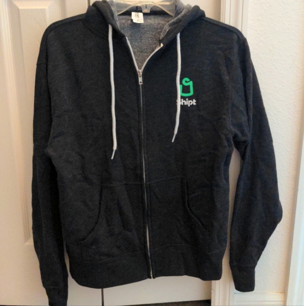 Shipt zip hoodie charcoal small